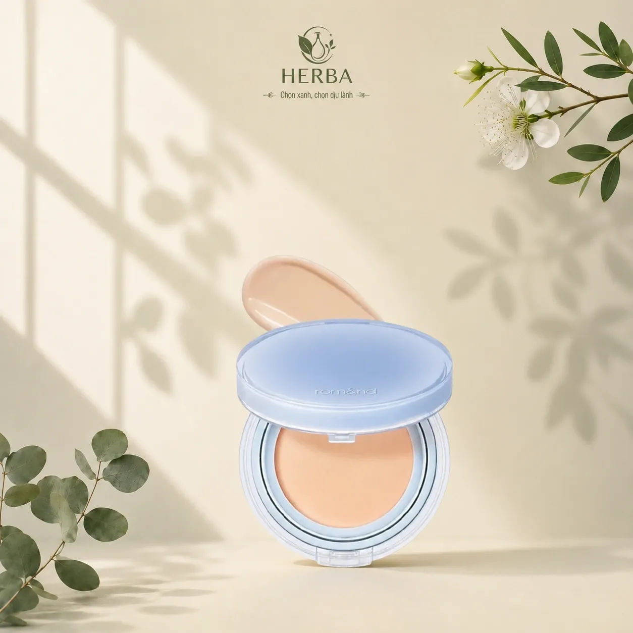 Phấn nước Romand Bare Water Cushion căng bóng tự nhiên 20g