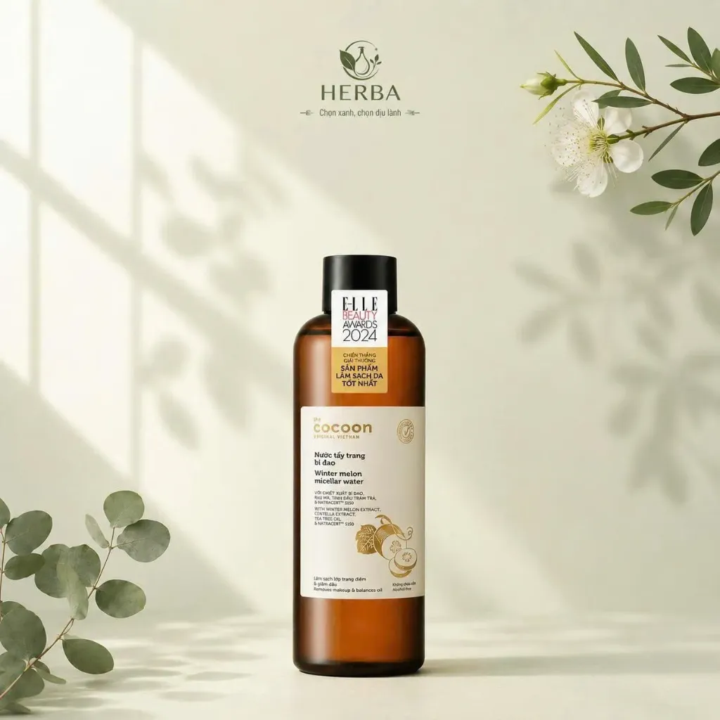 [MIC-COC-CLN-500M] Nước tẩy trang Cocoon Winter Melon Micellar Water bí đao 500ml