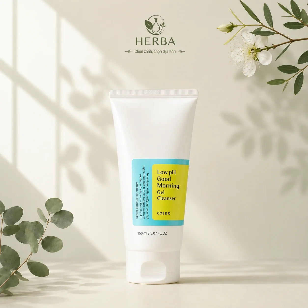 Sữa rửa mặt gel Cosrx Low pH Good Morning Gel Cleanser độ pH thấp 150ml